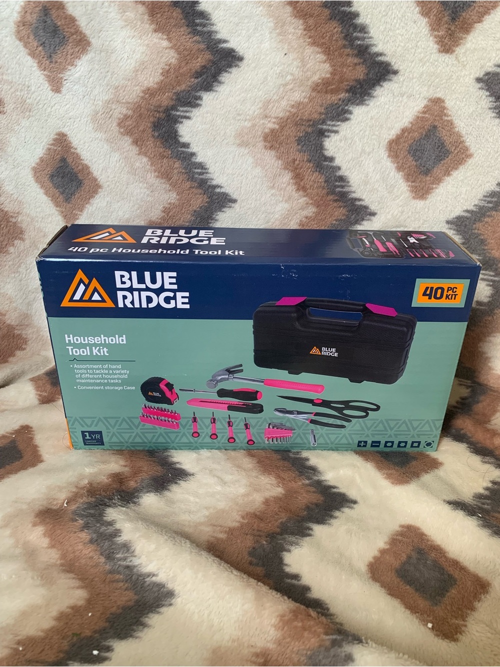 Blue Ridge Tools 40pc Household Tool Pink